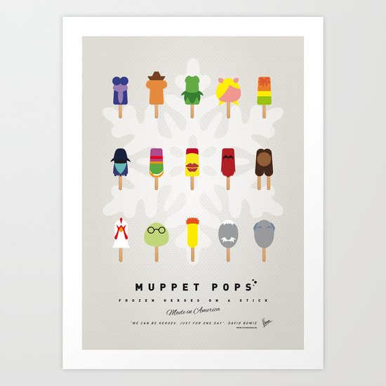 My MINIMAL ICE POPS univers III Art Print