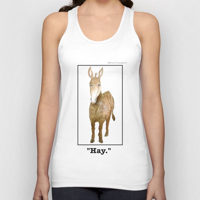 Donkey Saying Hay Tank Top