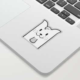 Teenage Cat Is Happy To See You. Sticker