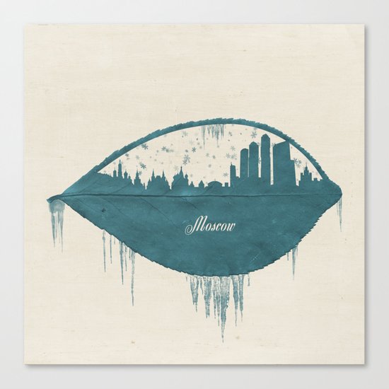 Frozen Moscow Canvas Print