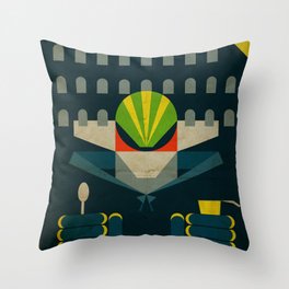 Lo Chiamavano Jeeg Robot Alternative Movie Poster Throw Pillow