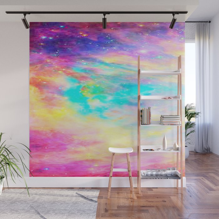 Abstract Galaxy : Bright & Colorful Wall Mural