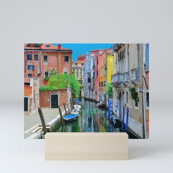 Brightly Coloured Homes Venice Italy #2 Mini Art Print