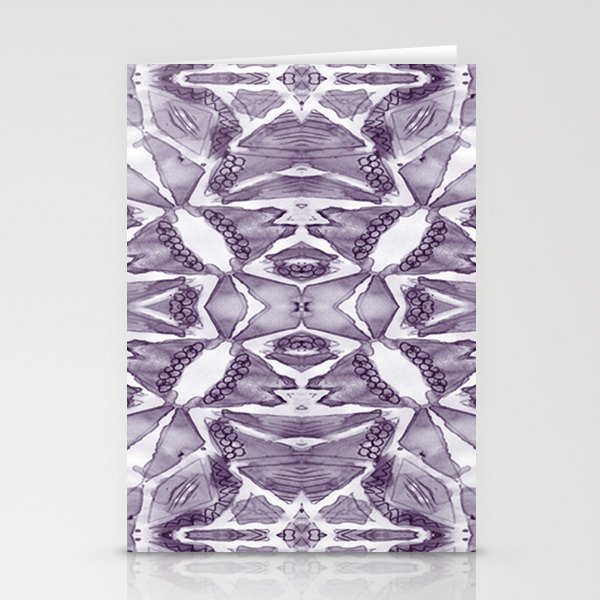 Purple Symmetry  Stationery Cards