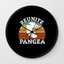 Reunite Pangea Wall Clock