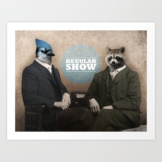 Mordecai & Rigby Art Print