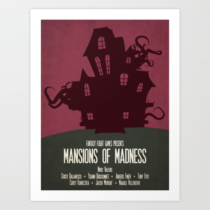 Mansions of Madness - Minimalist Board Games 04 Art Print