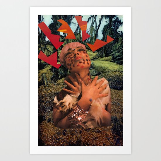 Lady Lightning Art Print