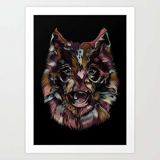 WILD WOLF Art Print