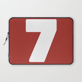 7 (White & Maroon Number) Laptop Sleeve