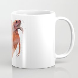 Betta Coffee Mug | Geometric, Animal, Curve, Shape, Digital, Painting, Pets, Fighting, Curved, Siamese 