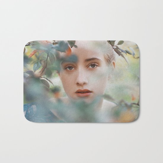Through leaves Bath Mat