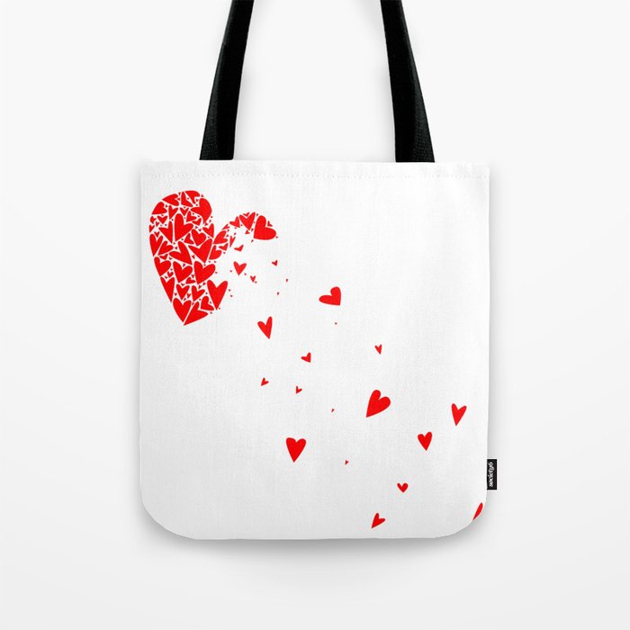 Breaking Love Heart Tote Bag