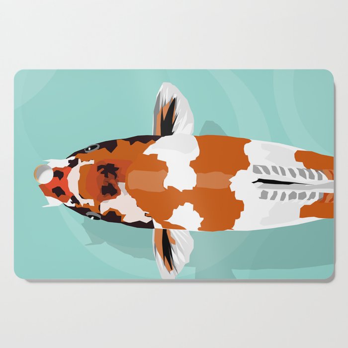 Orange Koi Fish  Cutting Board
