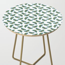 Teal Butterfly Side Table