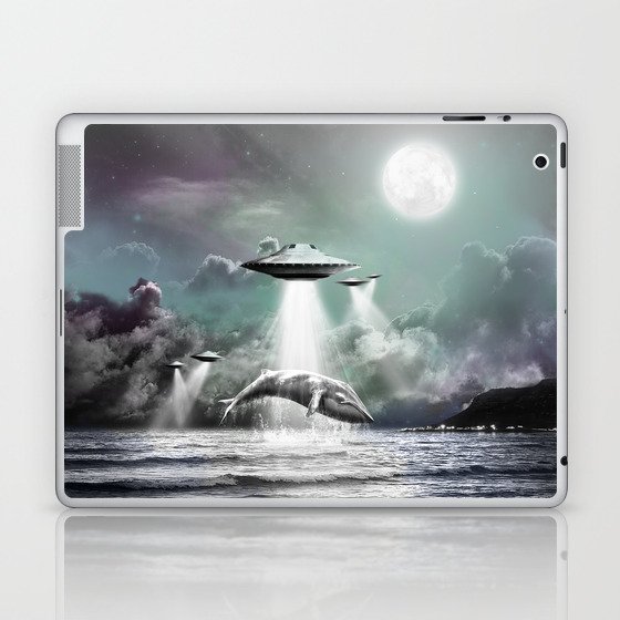 Whaling UFO Laptop & iPad Skin