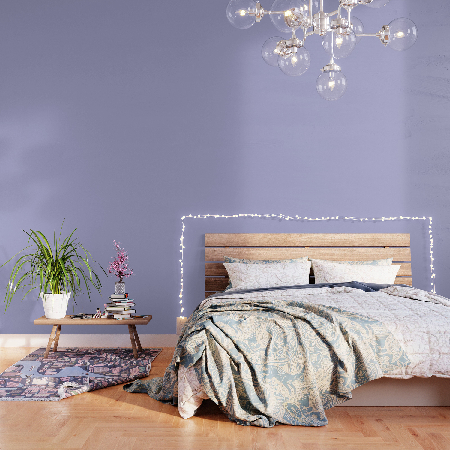 From The Crayon Box Blue Bell Pastel Purple Solid Color