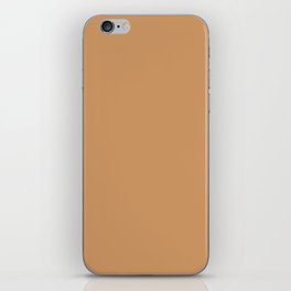 Medium Brown Orange Solid Color Autumn Shade Pairs Pantone Apricot Tan 15-1237 TCX iPhone Skin
