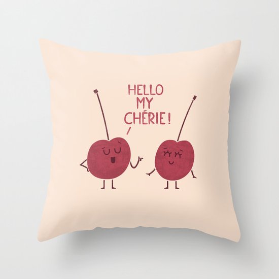 Le Flirt Throw Pillow