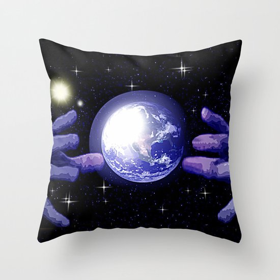 In good hands. Throw Pillow