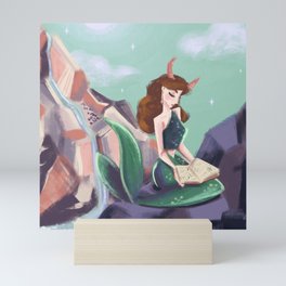 Capricon Mermaid Mini Art Print