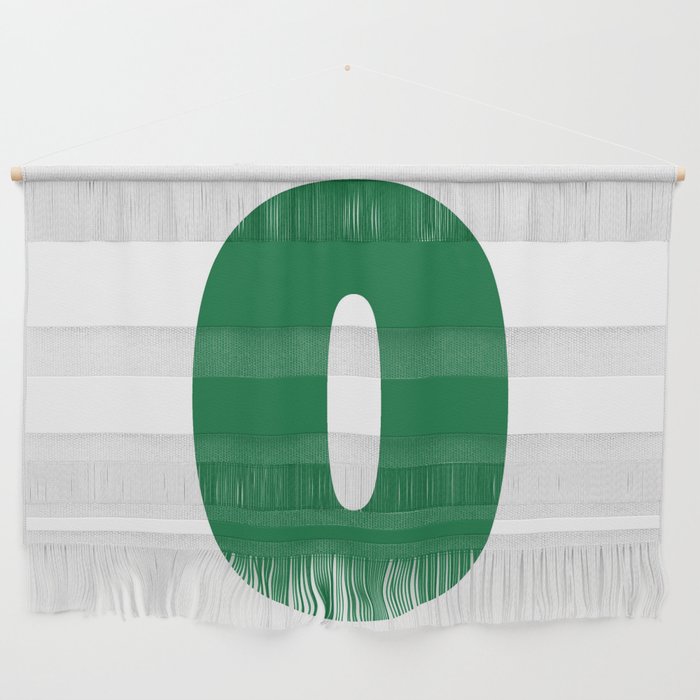 0 (Olive & White Number) Wall Hanging