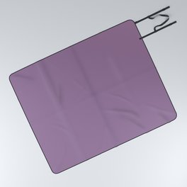 Modern Amethyst Lavender Trendy Solid Color Picnic Blanket