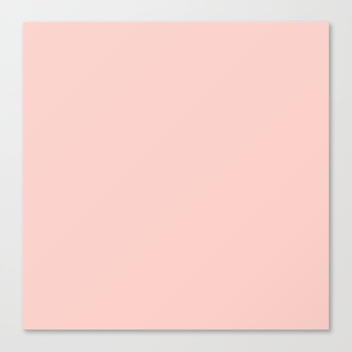 Pink Salt Solid Color Canvas Print