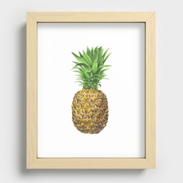 Pineapple, tropical fruit Recessed Framed Print