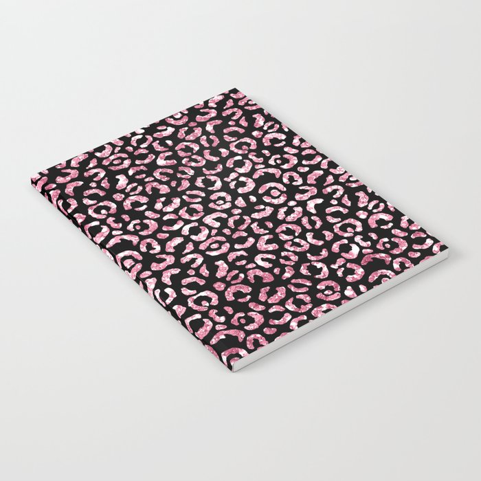 Girly Pink Leopard Pattern Notebook