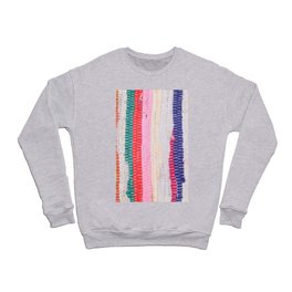 Ethnic stitch textile in multiple colours. Crewneck Sweatshirt