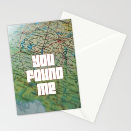 you found me Stationery Cards