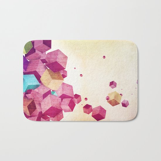 color cubes Bath Mat