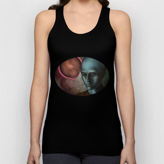 Man On The Moon Unisex Tank Top