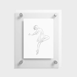 Ballerina Line Drawing no.01 Floating Acrylic Print