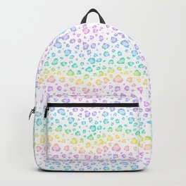 Rainbow Leopard Pattern Backpack