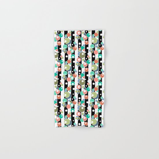 Colorful polka dots pattern Hand & Bath Towel