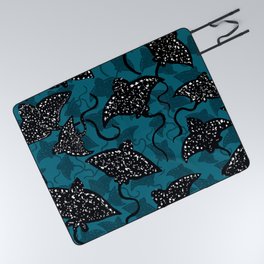 Spotted Eagle Ray Pattern  Picnic Blanket