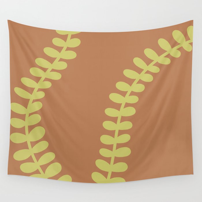 Minimal plant leaves 5 Wall Tapestry