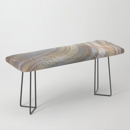 Wave Silver Gold Silk Collection Bench