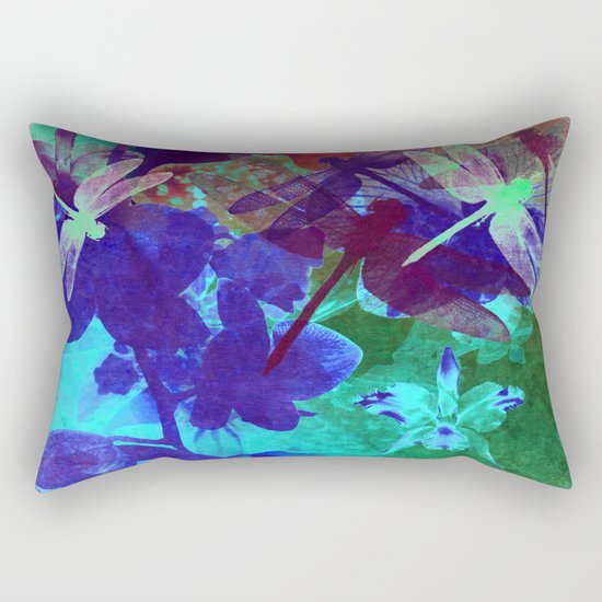 Dragonflies W Rectangular Pillow