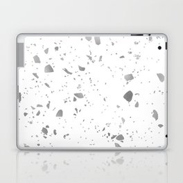 Silver Modern Mid Century Terrazzo Laptop Skin
