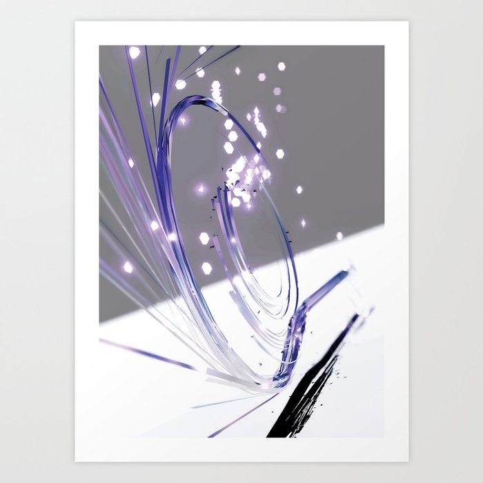 Escape Velocity Art Print | Abstract, Gaming
