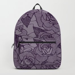 Aubergine Roses 2 Backpack