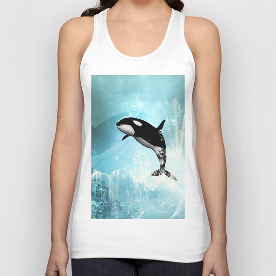 The orca Unisex Tank Top