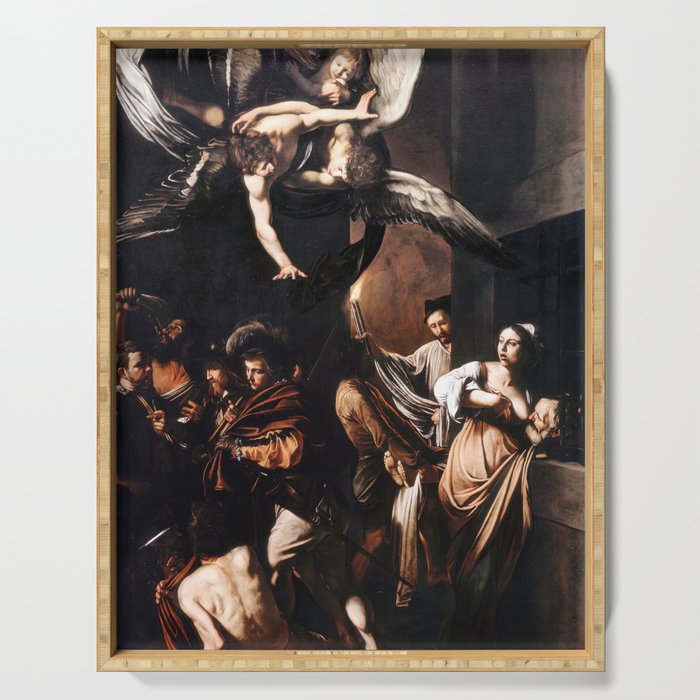 Caravaggio - The Seven Works of Mercy Serving Tray