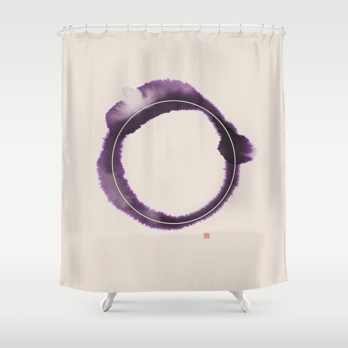 Circle N° 3 (Rose) Shower Curtain