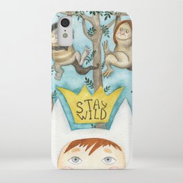 Stay wild // Where the wild things iPhone Case
