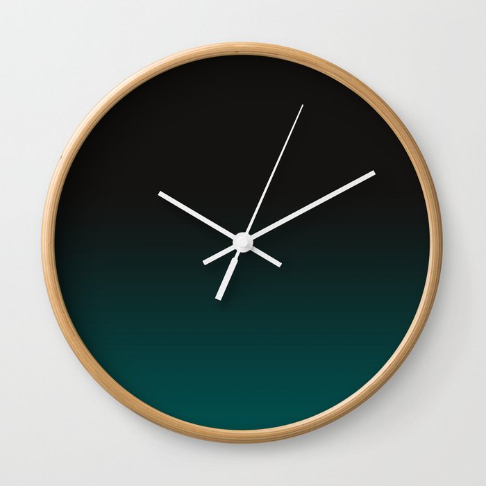 Color Change Gradation Forest Green Wall Clock By Inklola