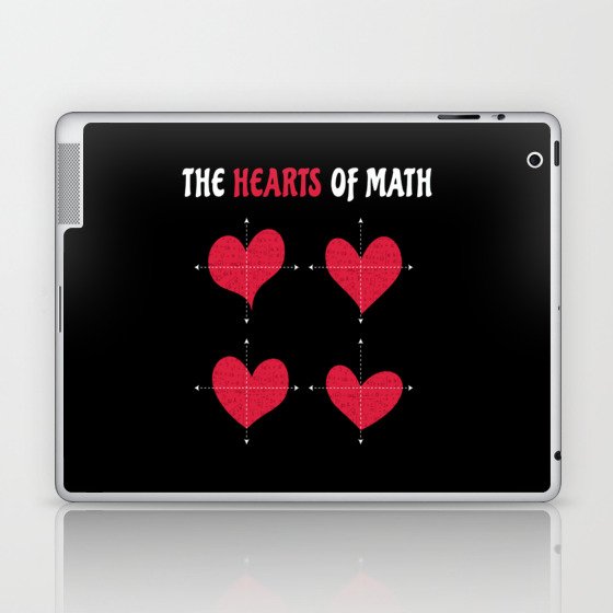 The Hearts Of Math Valentine's Day Math Laptop & iPad Skin